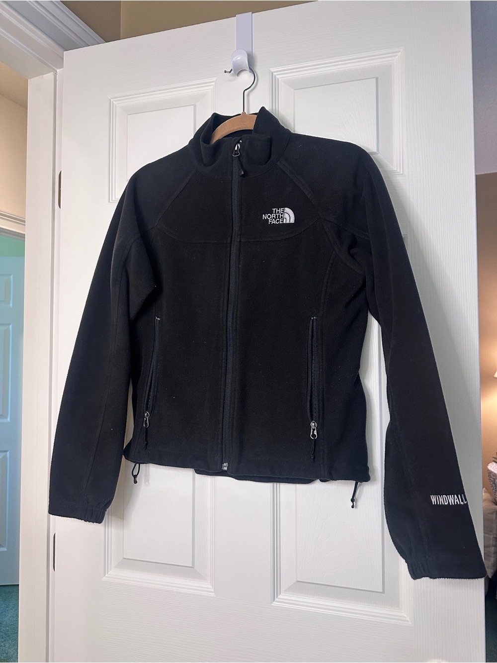The North Face Black WindWall Fleece Sleeve Jacket